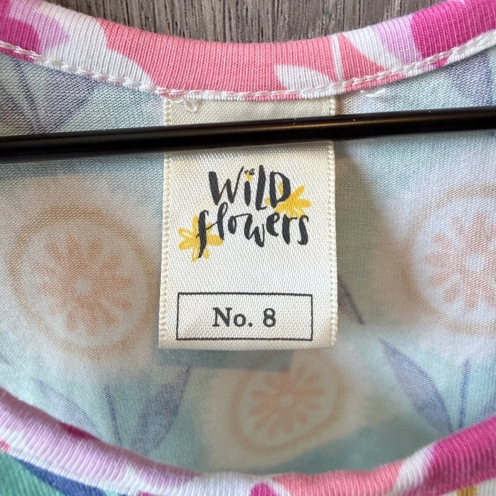 Wildflowers Clothing Floral Pocket Dress Girls 8 Multicolor Boho Retro Whimsical
